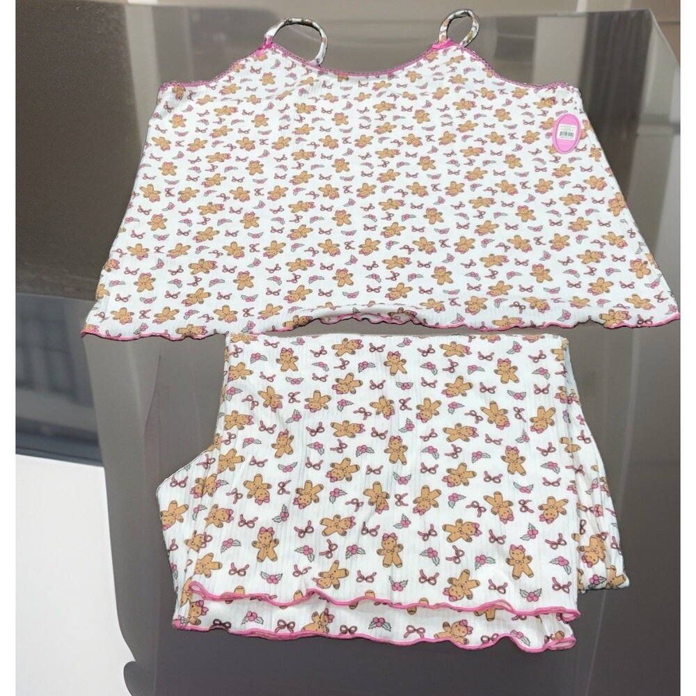 Spoil Angel Women’s Gingerbread Cami Pajama Set Size 2X